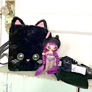 Na Na Na Black Cat Backpack Bedroom Kitty Doll Surprise Tuesday Meow Accessories